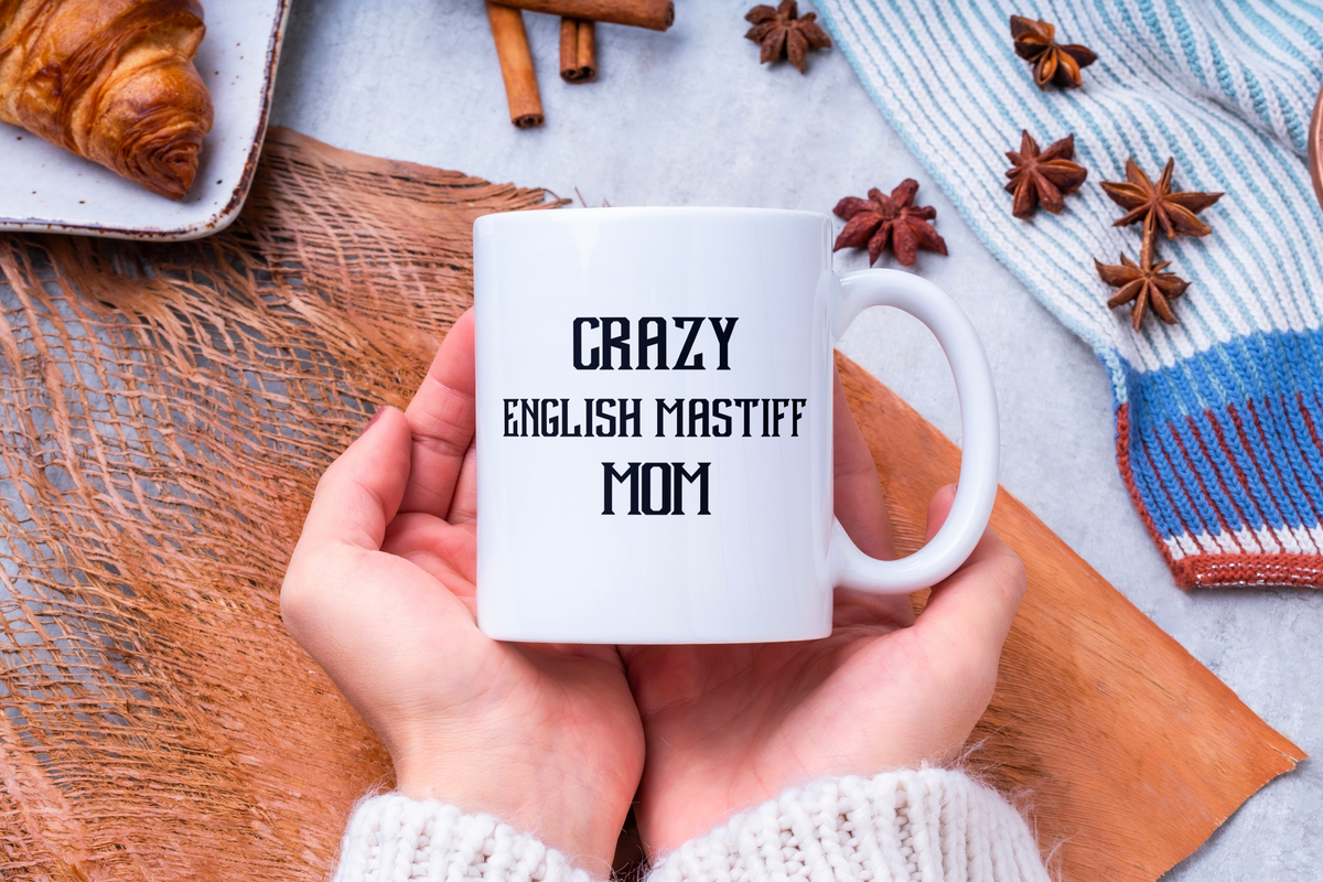 English Mastiff Dog Mom Ceramic Mug 11oz